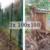 hedgerow and remains of vintage gate