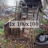 Picture of a dilapidated wooden shed before restoration